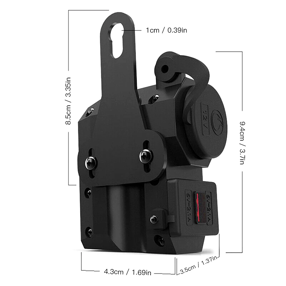 motorcycle usb charger 12v24v phone charger socket dual usb moto charger led voltmeter waterproof wholesale quick delivery free global shipping