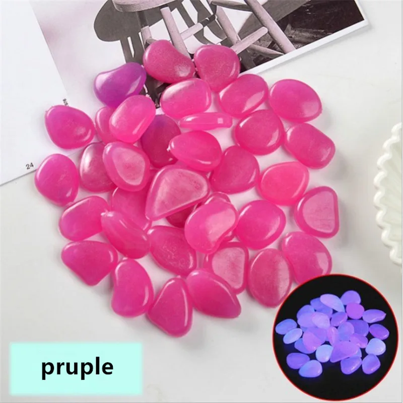 

10pcs/pack Multifunction Luminous Stones Gardening Fish Tanks Landscaping Pebbles Glow Stones Home Decor DIY Yard Garden Decor