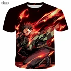 Модная футболка для мужчинженщин аниме демон Slayer: Kimetsu No Yaiba 3D печатные футболки Повседневный стиль футболка уличная одежда топы T235