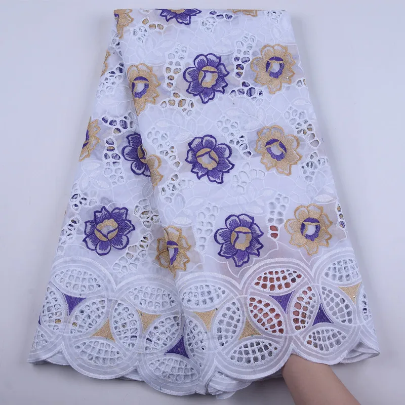 5 yard швейцарская кружевная ткань 2020 новая тяжелая большая Цветочная вышивка