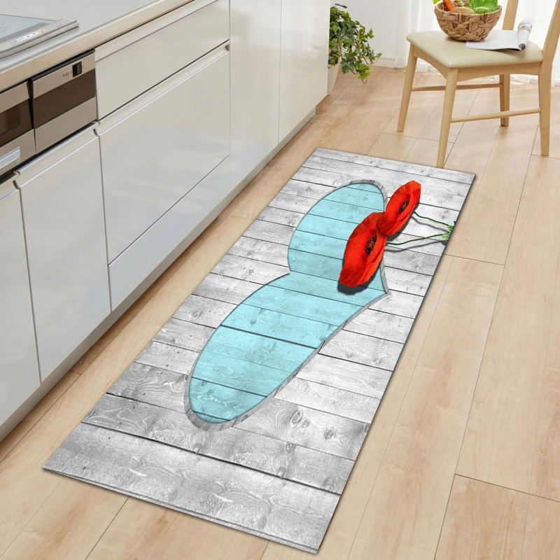 

Valentine's Day Rose Red Love Mat Into The Door Bathroom Waterproof Mat Printing Climbing Mat Living Bedroom Dining Room Carpet