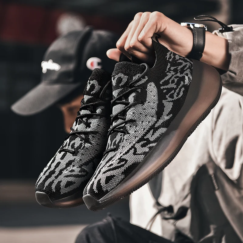 

Fashion Shoes causal solid man leisure trainers sport Breathable casuales sneaker sale sapatos Sneakers sports s knitting men