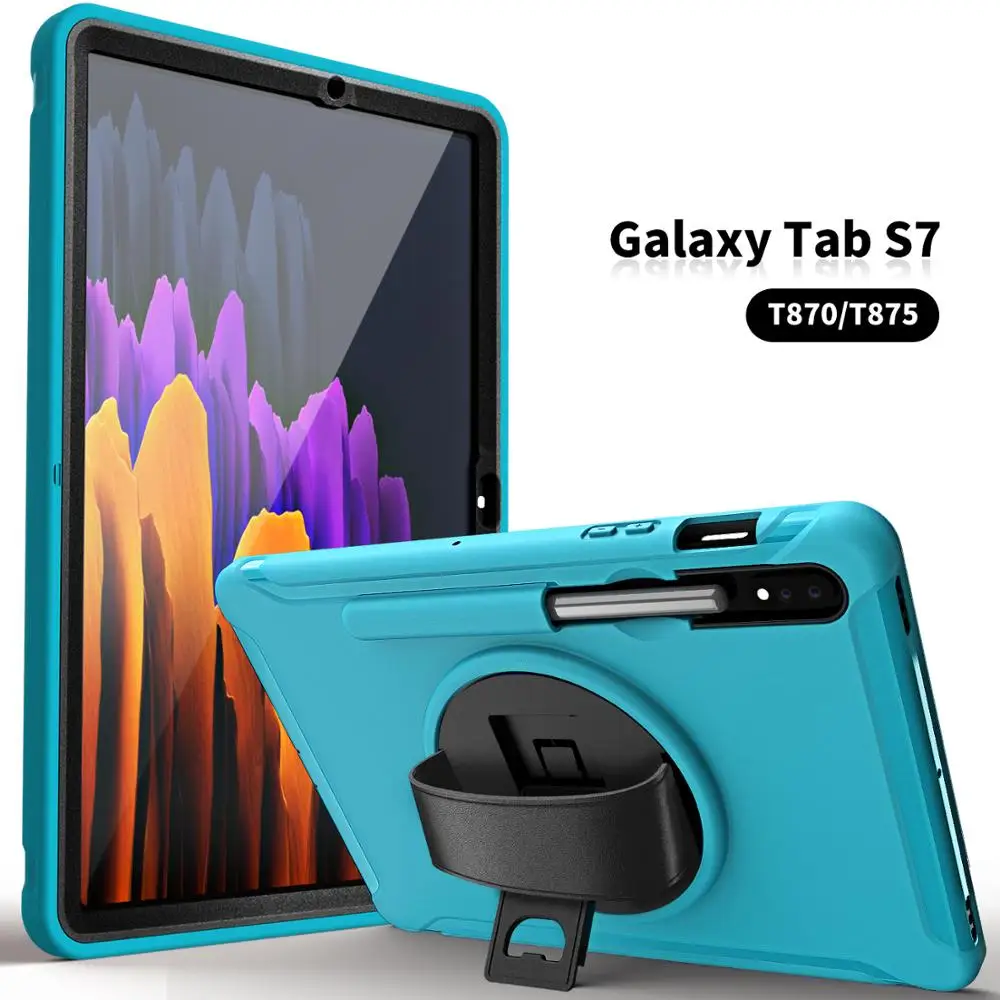 

For Samsung Galaxy Tab S7 11" T870 2020 Tablet Case Shockproof Armor Rugged Duty Stand Tablet Cover For Samsung Tab S7 T875 Case