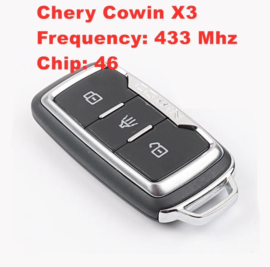 

Для Chery Cowin X3 смарт-ключ чип транспондера ID46 частота 433 МГц