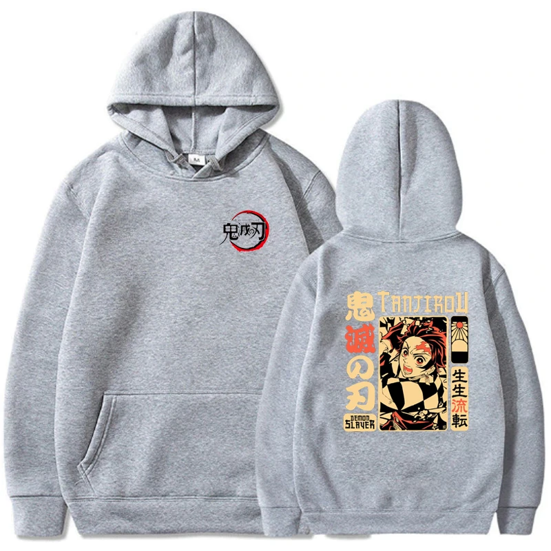 

Demon Slayer Hoodie Men Plus Size Casual Clothing