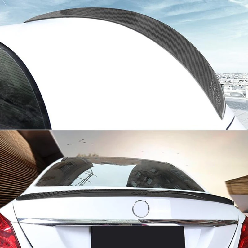 CEYUSOT для реальных углеродных аксессуаров спойлер Benz E-class W205 C180C200C300C260 седан