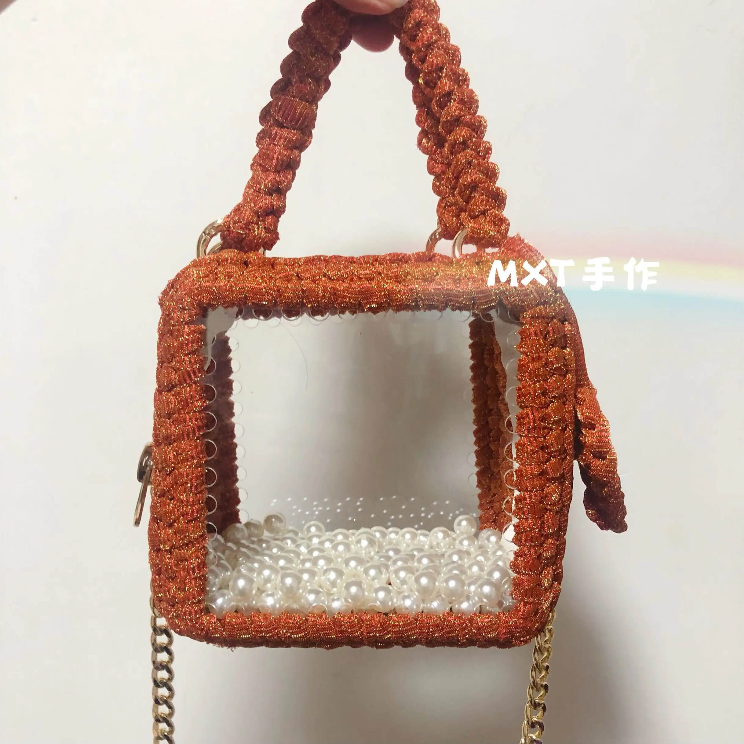 Металлическая футболка полые сетчатые блестящие пряжи для рукоделия вязание