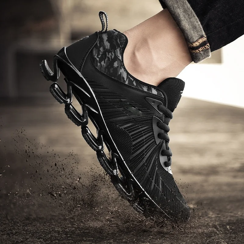 

New Blade Sports Shoes Summer Lycra Elastic Mesh Fabric Men's Shoes Trendy Shoes Men's Camouflage Student Sneakers Casual Shoes