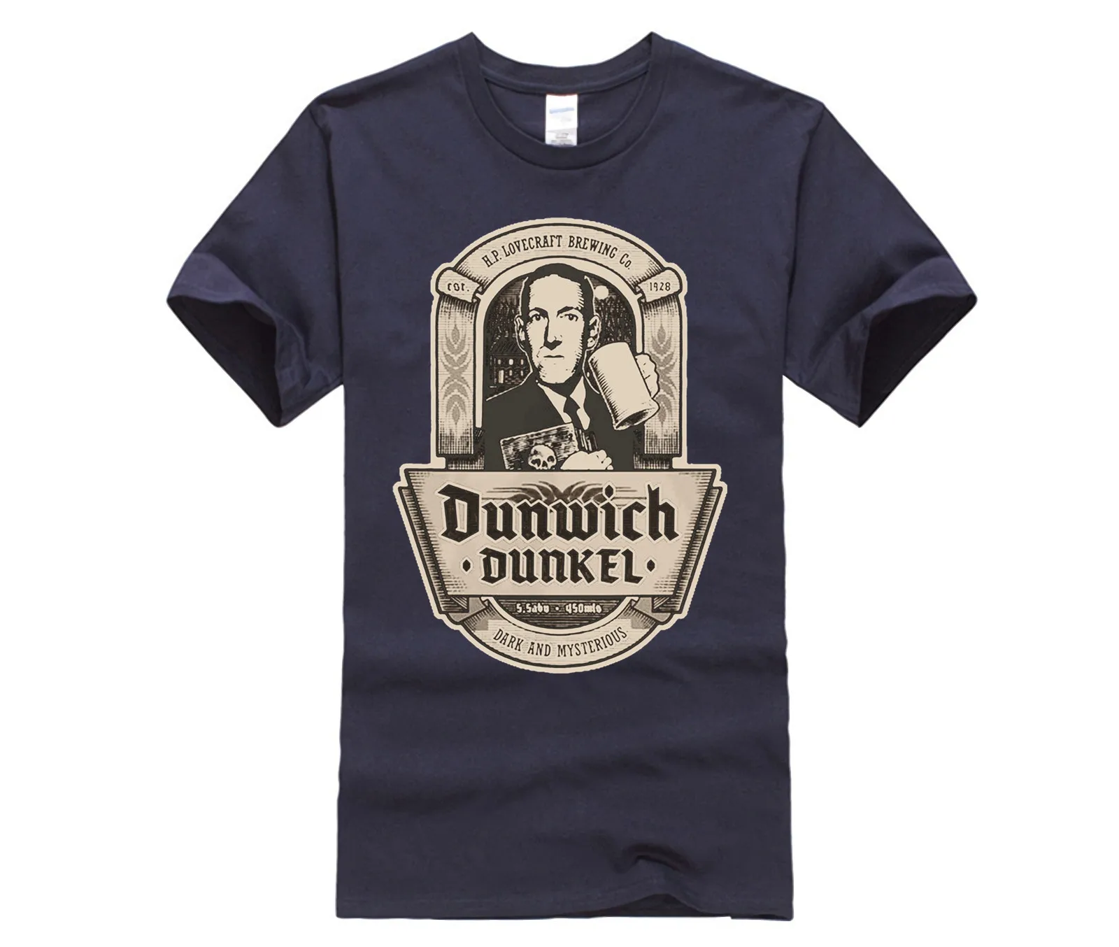 Повседневная футболка брендовая модная мужская с принтом Мужская хлопковая DUNWICH