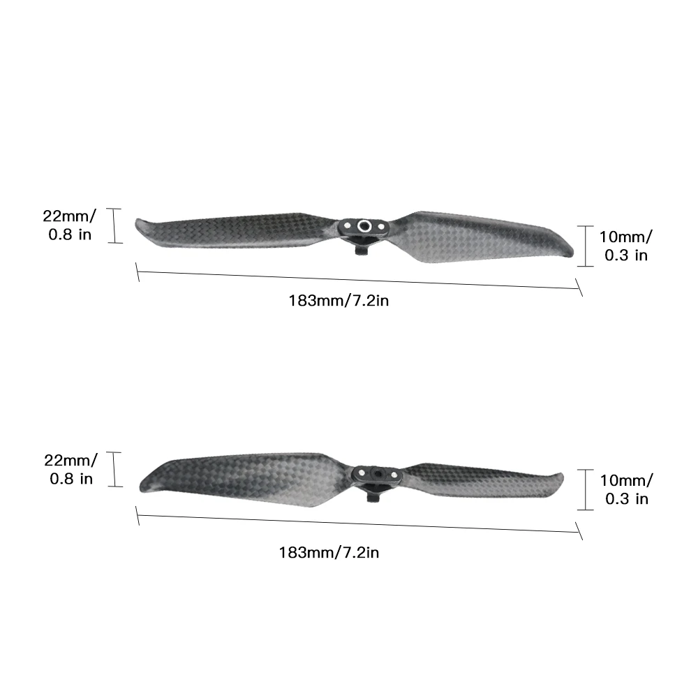 Пропеллеры из углеродного волокна для дрона DJI Mavic Air 2 обновленные детали