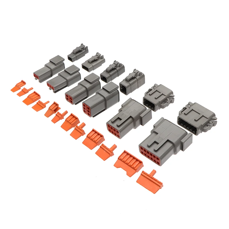 

202Pcs DTM Waterproof Wire Connector Kit DTM06-2/3/4/6/8/12S DTM04-2/3/4/6/8/12P Automotive Sealed Plug