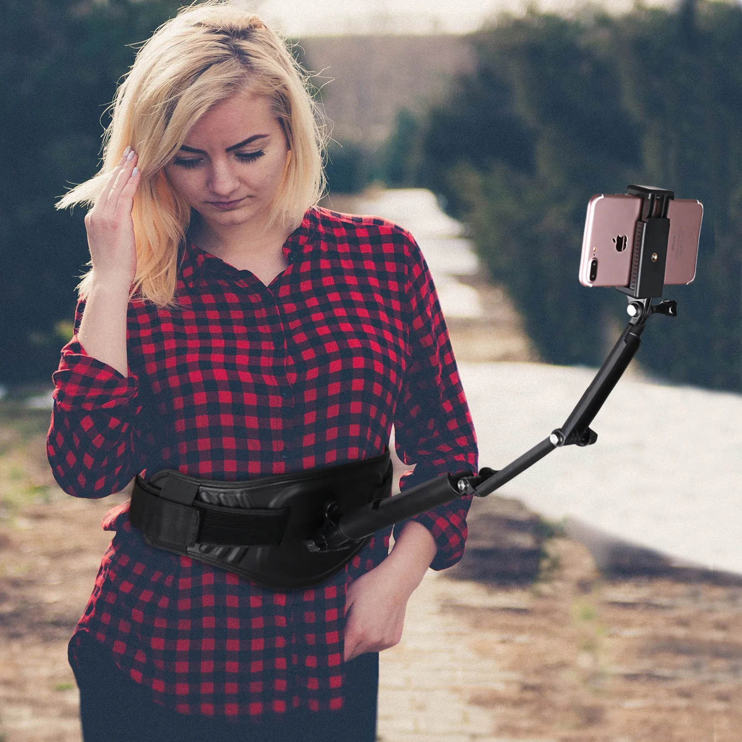 icreative 14 selfie stick photography bracket waist fixed mount back bar for insta 360 one x x2 sport camera phone accessories free global shipping