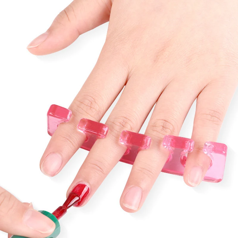 

2Pcs Nail Art Silicone Finger Separator Toe Separating Gel Toe Separator Finger Spacer Form for Manicure Pedicure Nail Tool