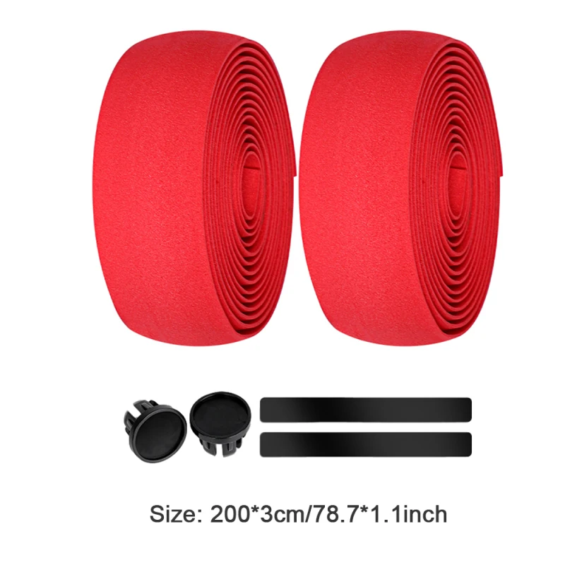 

Road Bike Handlebar Belt Damping Dead Fly Bicycle Horns Belt with Bicycle Cycling Handle Belt Camouflage Tape Strap Multicolor