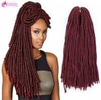 classic plus hair synthetic faux locs crochet braids hair dreadlocks ombre red 28 inch braiding hair extensions wig for women