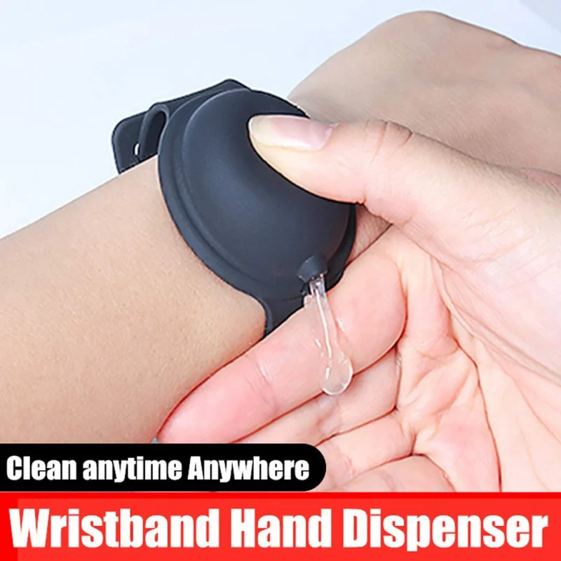 New Hand Sanitizer Disinfectant Sub-packing Silicone Bracelet Wristband Hand Dispenser Wearable Hand Sanitizer Dispenser Pumps wristband hand dispenser hand sanitizer dispensing silica gel wearable refillable dispenser pumps wristbands hand band wrist