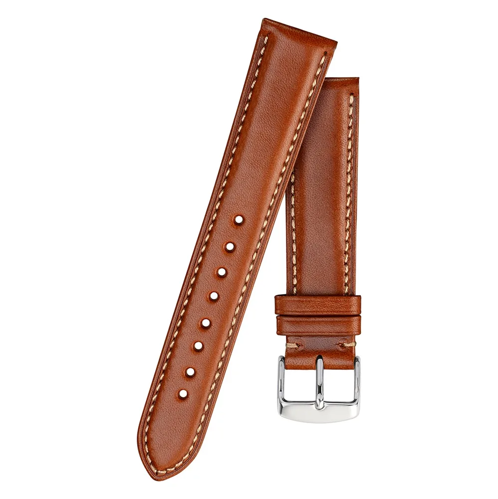 Ремешок кожаный для наручных часов 22 мм коричневый|Ремешки часов| |