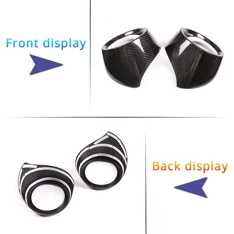 

Real Carbon Fiber Side Air Conditioning Vent Outlet Cover Trim for Alfa Romeo Giulia 2017-2020 Air Outlet Decor Ring