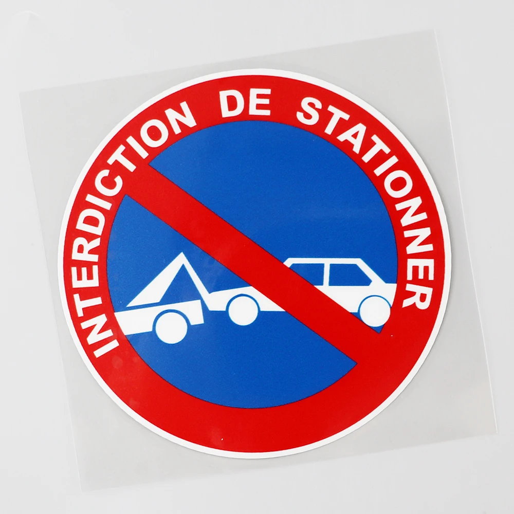 

car sticker No Parking Decal Prohibition Stationement Car Sticker PVC 12.3CM×12.3CM