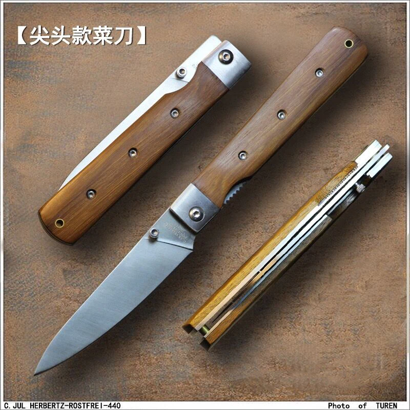 Кухонный нож для кемпинга высококачественный 440A лезвие из нержавеющей стали G10