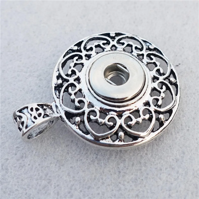 

Metal 12mm Snap Button Pendant Charms For Diy Necklace Jewelry Component 12 pcs / Lot Wholesale