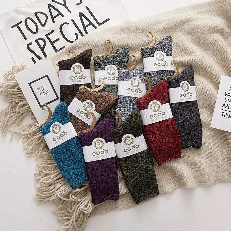 

Lovers piled socks, new thick line in tube socks, all-match male and female student socks socks, solid color women's socks