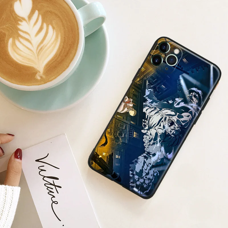 attack on titan season 4 anime silicone phone case for iphone se 6 6s 7 8 plus x xr xs 11 12 mini pro max glass cover shell free global shipping
