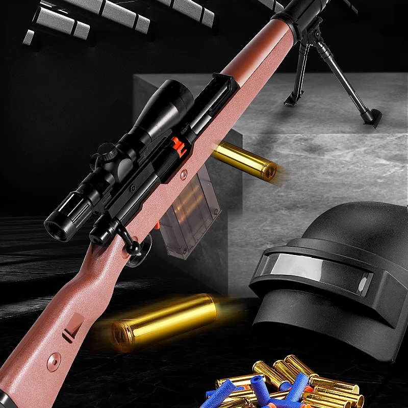 Искусственная снайперская винтовка 98k EVA рандомный пневматический дробовик для