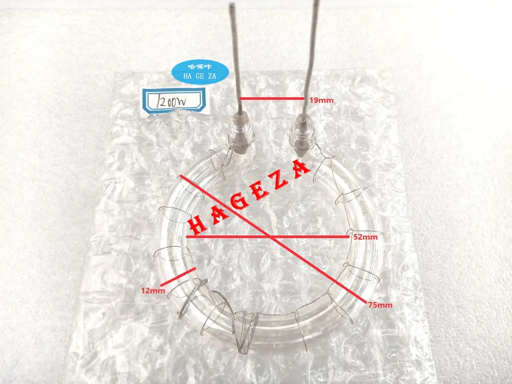 Новая мощность 1200 Вт Кольцевая вспышка лампа ксеноновая запасная часть вспышки