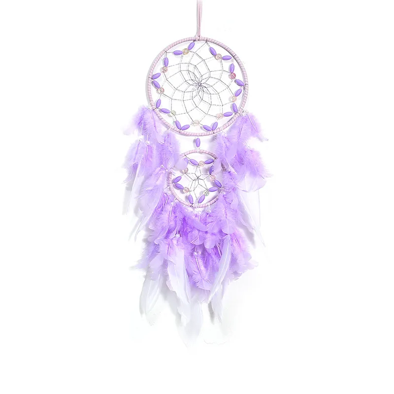 

Purple dream dream net hanging feather crafts wall ornaments hot Indian style jewelry wholesale