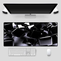 mairuige gaming accessories mouse pad black ice cube pattern keyboard large mouse pad xxlcomputer notebook office mousepad 90x40