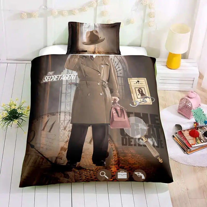 3D комплекты постельного белья пилот боксер гонщик коммандос пожарный детектив