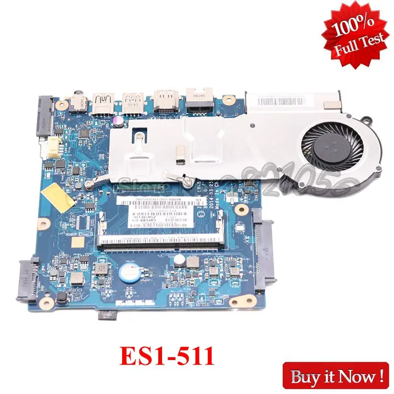NOKOTION Материнская плата ноутбука Z5W1M LA B511P для ACER Aspire ES1 511 NBMML11002 N2830 Процессор DDR3