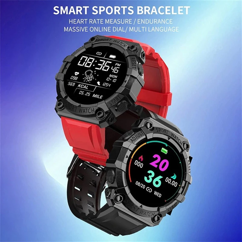 

FD68S Smart Watch Sports Smartwatch Super Long Standby Heart Rate Blood Pressure Monitor Intelligent Clock Dial Push Weather