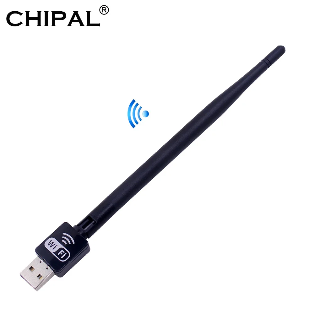 CHIPAL 150 Мбит/с мини usb адаптер Wi Fi Ralink MT7601 Беспроводной сетевая карта 2 4G Антенна ПК