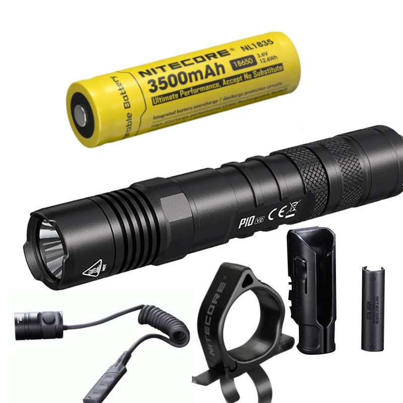 Мощная улучшенсветильник вспышка NITECORE P10 V2 Vision SMO XP-L2 V6 белый свет макс. 1100 люмен