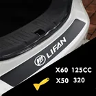 1 шт. Стайлинг автомобиля углеродное волокно Автомобильный багажник наклейка на задний бампер для lifan solano x60 x50 650 эмблема наклейка s Аксессуары
