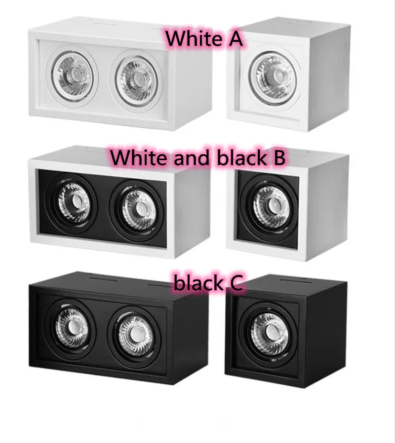 Квадратный Диммируемый светодиодный светильник монолитный блок со светодиодами