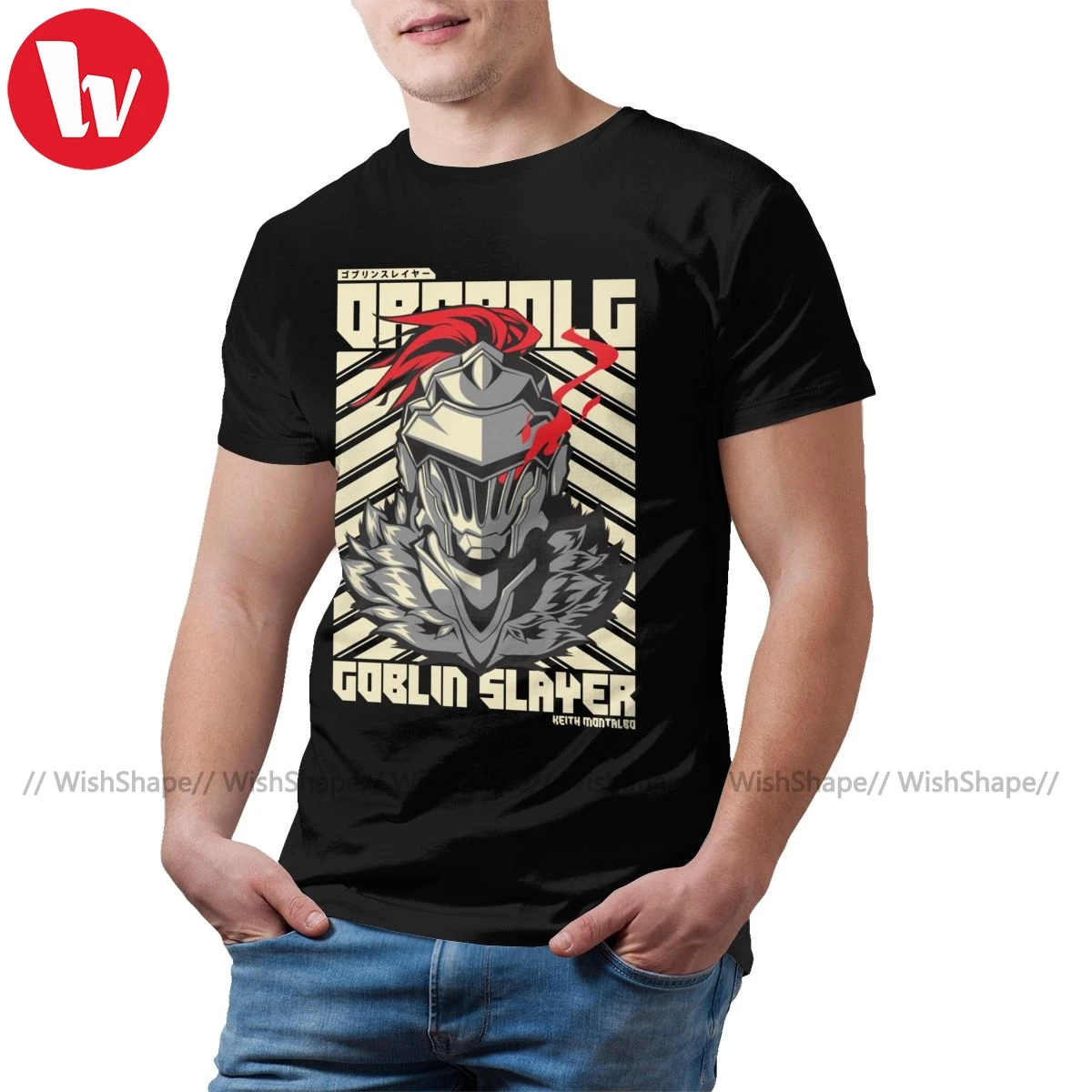 Goblin Slayer футболка GOBLIN SLAYER с потрясающим принтом Пляжная коротким рукавом мужская