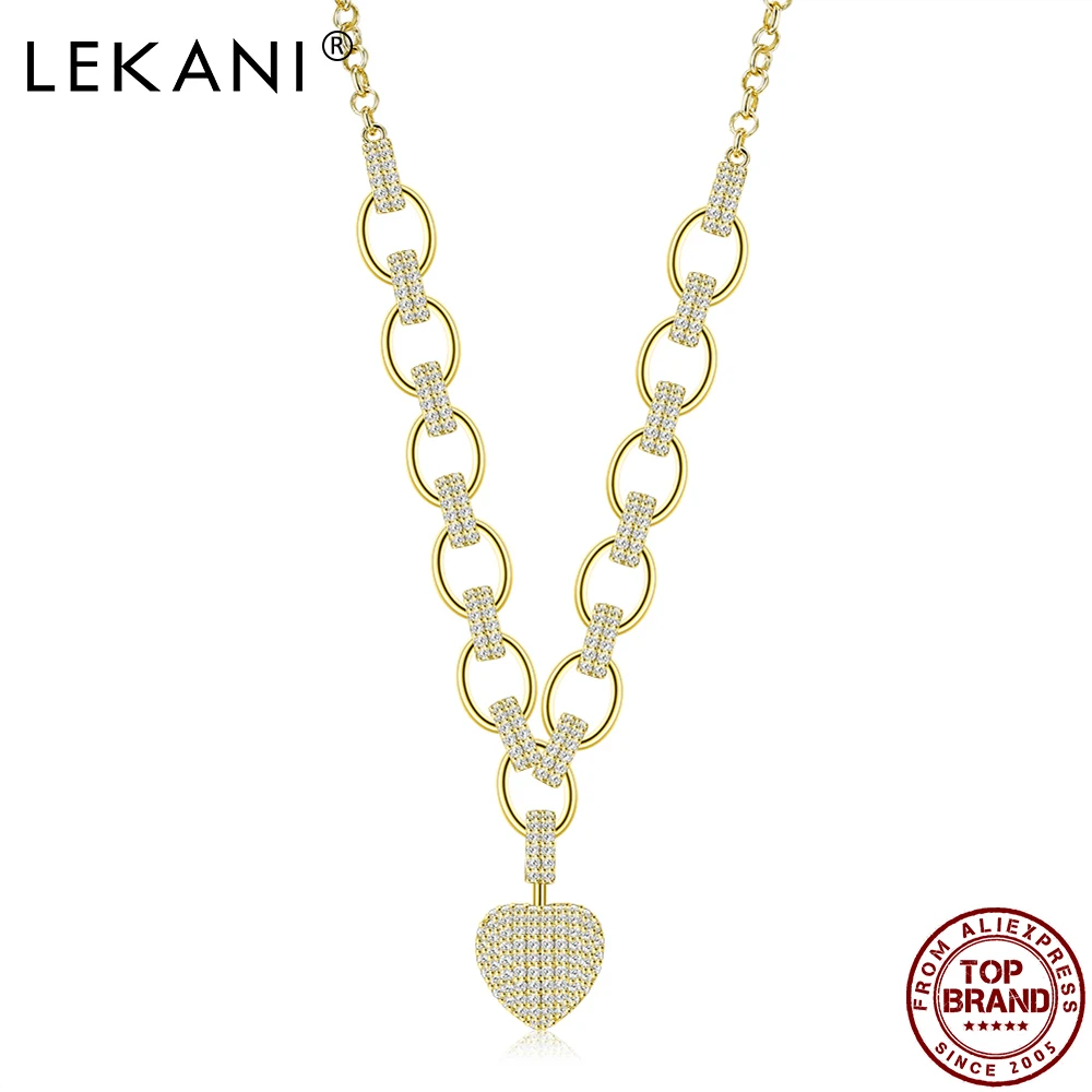 

Ожерелье женское, с кубическим цирконием, в форме сердца