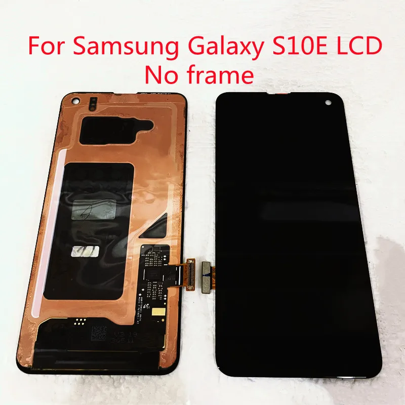 

Original AMOLED Screen For Samsung Galaxy S10E G970U G970F G970A G970V LCD Display touch No frame With Black Dots