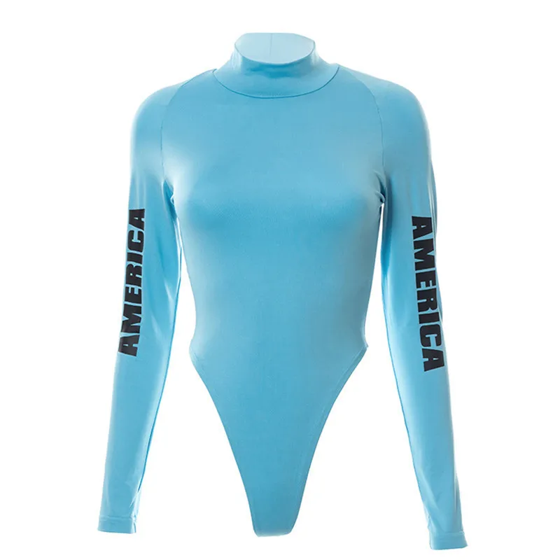 Женское боди с открытой спиной и длинным рукавом круглым вырезом |