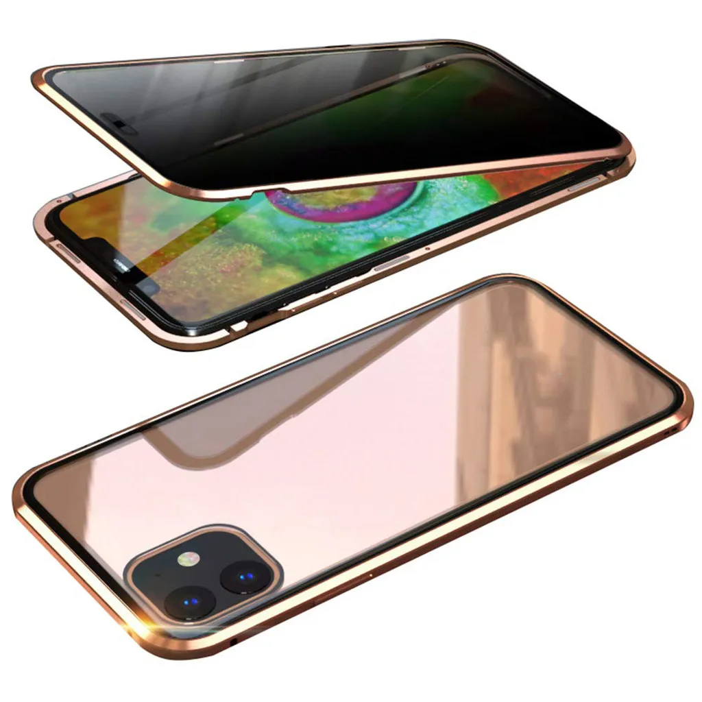 Антипирен Магнитный адсорбционный металлический бампер стеклянный чехол для