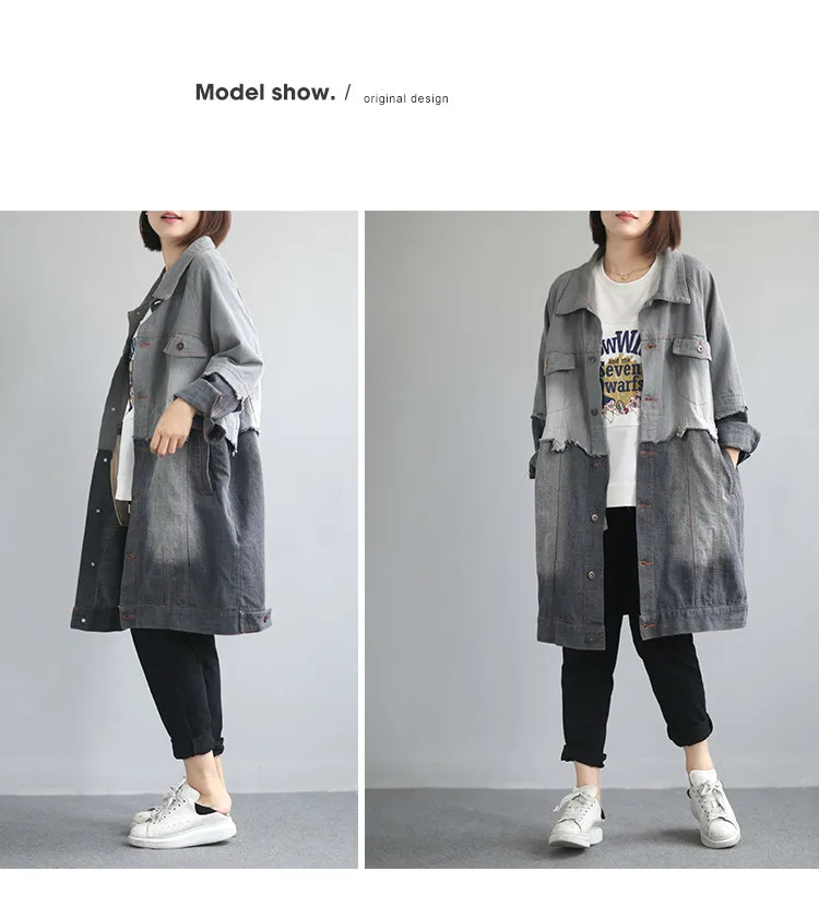 Max LuLu новая корейская мода Осенняя шикарная одежда Дамский джинсовый Тренч женские винтажные длинные пальто Лоскутная свободная ветровка
