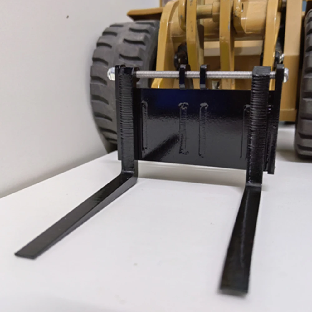 

Metal Forklift Bucket Modified Pallet Fork For Huina 583 Loader Model RC Excavator DIY Modification Accessories