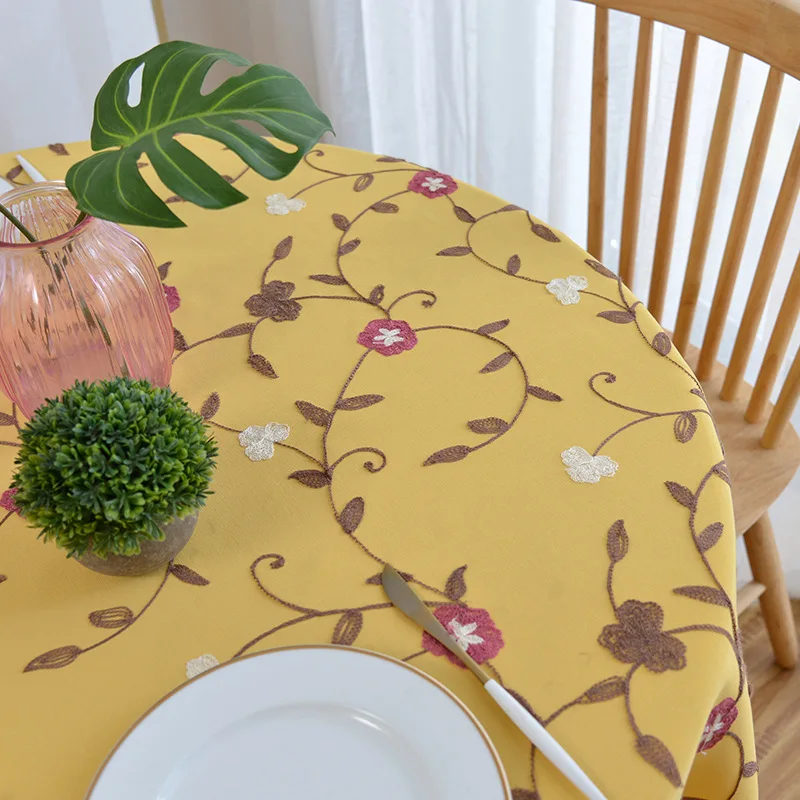 Новинка 2021 Рождественская искусственная скатерть с вышивкой кружевная