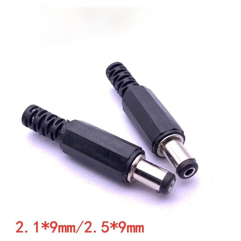 

5pcs/10pcs DC5.5*2.1 Male Plug, Welding Line Type DC5.5*2.1*9mm, Assembly Type Plastic Male 5.5*2.5*9