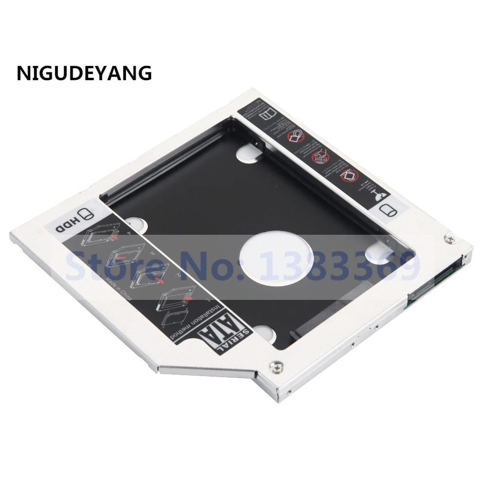 NIGUDEYANG 2nd SATA HDD SSD жесткий диск Оптический отсек Caddy адаптер лоток рамка для Dell Inspiron
