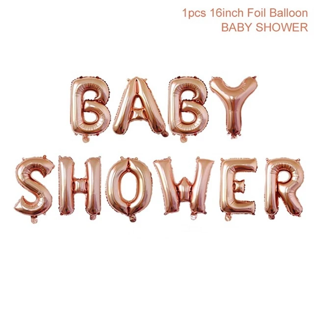 baby shower Воздушные шары в виде слона, украшения для девочек и мальчиков, детские украшения для дня рождения, крещения, крещения - Цвет: baby shower
