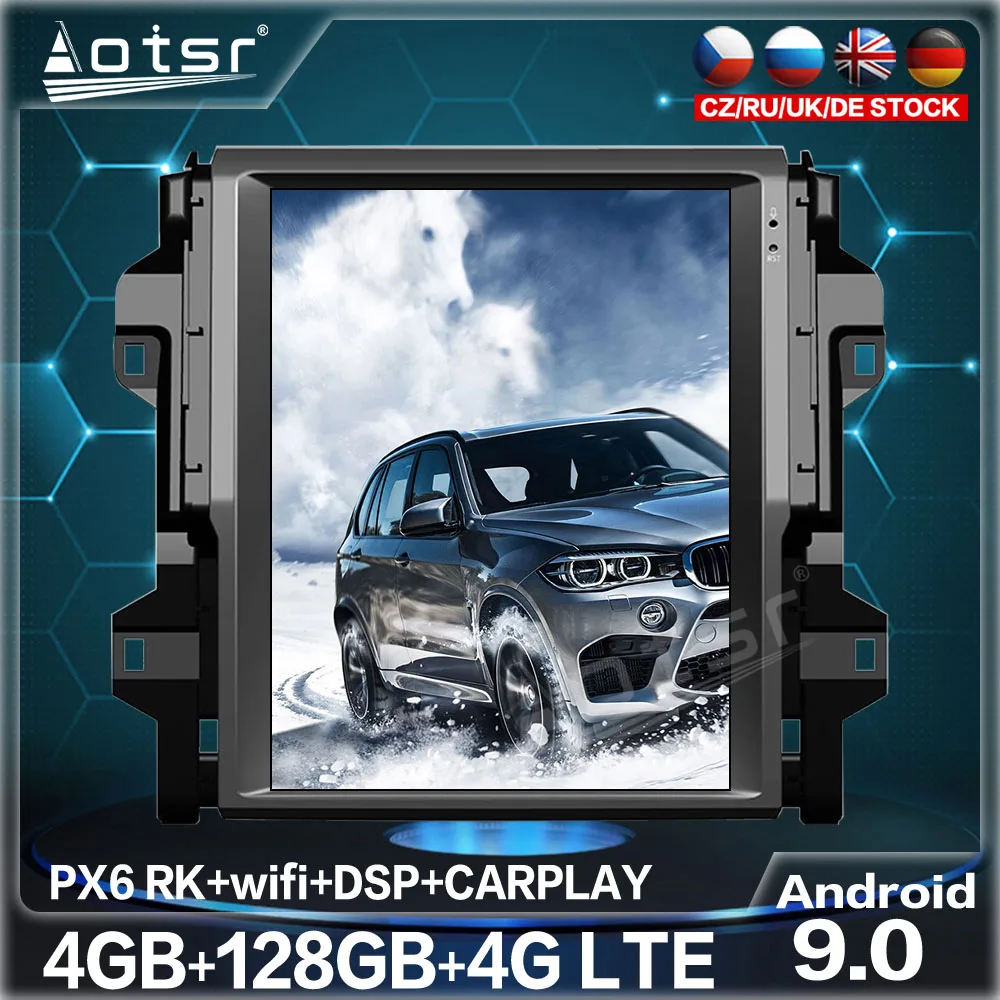 

Магнитола 128 ГБ, автомобильный dvd-плеер с экраном ГБ, для TOYOTA Fortuner 2016-2020, Android, мультимедиа, GPS-навигация в стиле Tesla, аудио, видео, DSP